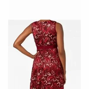chinese dress ladies Cap Sleeve Lace Midi Dress In Ivory Nude main image 0